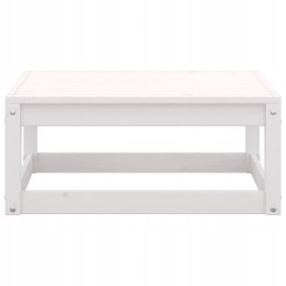 7 dalių sodo baldų komplektas, baltas, pušis