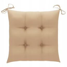 Tikmedžio medinės sodo kėdės su pagalvėlėmis - 4 vnt.