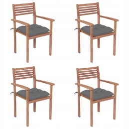 Tikmedžio sodo kėdės – pilkos pagalvėlės