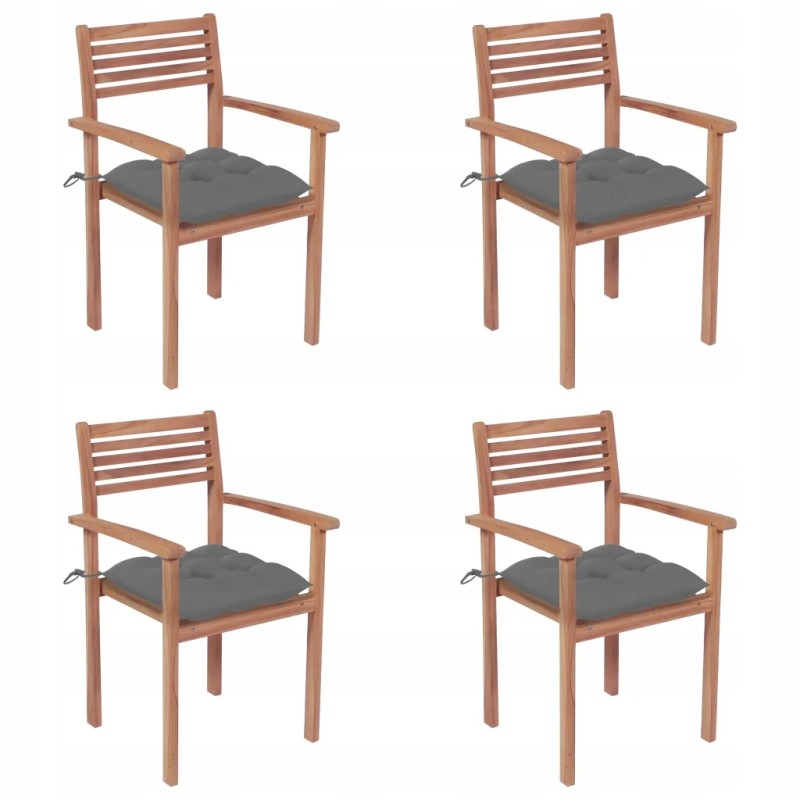 Tikmedžio sodo kėdės – pilkos pagalvėlės