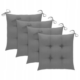 tikmedžio sodo kėdžių komplektas su pilkomis pagalvėlėmis