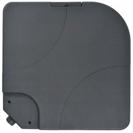 Sodo skėtis su nešiojamu pagrindu, antracitas