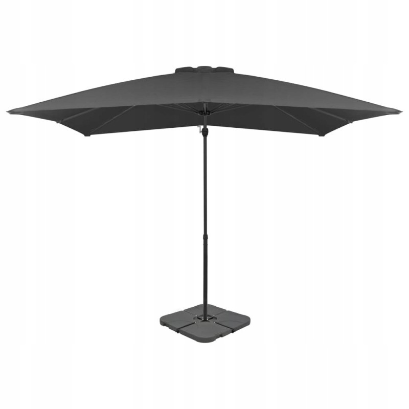 Sodo skėtis su nešiojamu pagrindu, antracitas