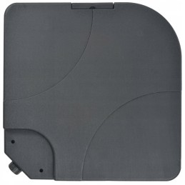 Sodo skėtis su nešiojamu pagrindu, antracitas