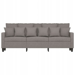 Vidaxl trivietė sofa, taupe spalvos, 180 cm, apmušta audiniu
