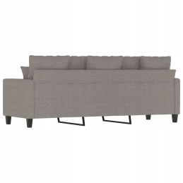 Vidaxl trivietė sofa, taupe spalvos, 180 cm, apmušta audiniu
