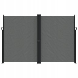 Vidaxl ištraukiama šoninė markizė, antracitinė, 220x600 cm
