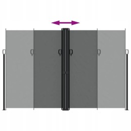 Vidaxl ištraukiama šoninė markizė, antracitinė, 220x600 cm