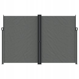 Vidaxl ištraukiama šoninė markizė, antracitinė, 220x600 cm