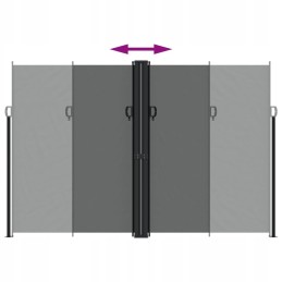 Vidaxl ištraukiama šoninė markizė, antracitinė, 220x600 cm