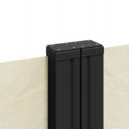 Vidaxl ištraukiama šoninė markizė, kreminė, 220x600 cm