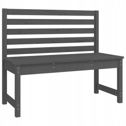 Vidaxl 4 dalių sodo baldų komplektas, pilka, pušies masyvo