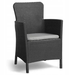 Sodo baldų komplektas 2 foteliai 1 stalas 3 elementai abiko miami balkonas