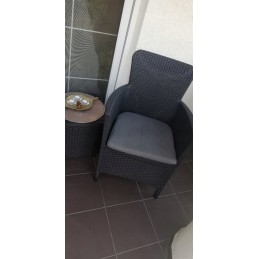 Sodo baldų komplektas 2 foteliai 1 stalas 3 elementai abiko miami balkonas