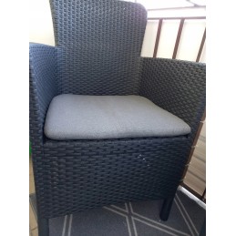 Sodo baldų komplektas 2 foteliai 1 stalas 3 elementai abiko miami balkonas