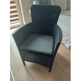 Sodo baldų komplektas 2 foteliai 1 stalas 3 elementai abiko miami balkonas