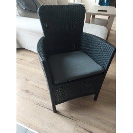 Sodo baldų komplektas 2 foteliai 1 stalas 3 elementai abiko miami balkonas