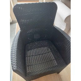 Sodo baldų komplektas 2 foteliai 1 stalas 3 elementai abiko miami balkonas