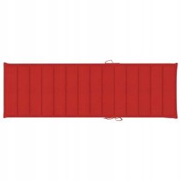 Dvigubas šezlongas su raudonomis pagalvėlėmis, impregnuotas