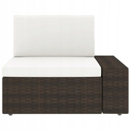 3-vietė modulinė sofa, PE rotango, ruda