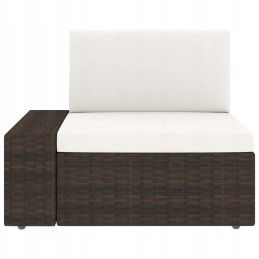 3-vietė modulinė sofa, PE rotango, ruda