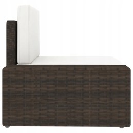 3-vietė modulinė sofa, PE rotango, ruda