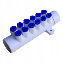 Kolektoriaus kolektorius 12 greito prijungimo antgalių, sūkurinė vonia, 8 mm žarna