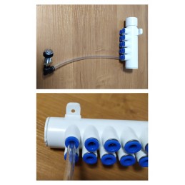 Kolektoriaus kolektorius 12 greito prijungimo antgalių, sūkurinė vonia, 8 mm žarna