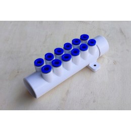 Kolektoriaus kolektorius 12 greito prijungimo antgalių, sūkurinė vonia, 8 mm žarna