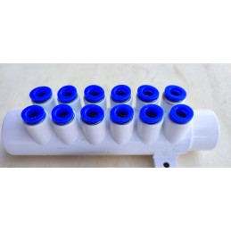 Kolektoriaus kolektorius 12 greito prijungimo antgalių, sūkurinė vonia, 8 mm žarna