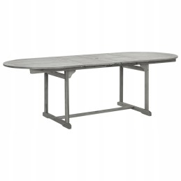 Akacijos sodo stalas 160-240x100 pilka