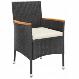 5 dalių bistro sodo baldų komplektas su pagalvėlėmis,