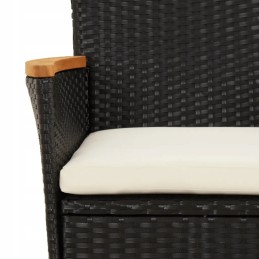 5 dalių bistro sodo baldų komplektas su pagalvėlėmis,