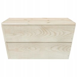 5 dalių padėklų sodo baldų komplektas, juodas