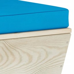 dalių padėklų sodo baldų komplektas, šviesiai mėlynos pagalvėlės