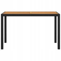 Vidaxl 3 dalių sodo baldų komplektas su pagalvėlėmis, polirotangas, juodas