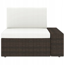 3-vietė modulinė sofa, PE rotango, ruda