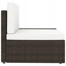3-vietė modulinė sofa, PE rotango, ruda