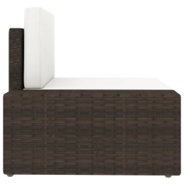 3-vietė modulinė sofa, PE rotango, ruda