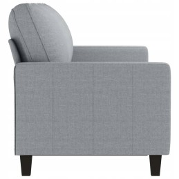 Vidaxl trivietė sofa, šviesiai pilka, 180 cm, apmušta audiniu