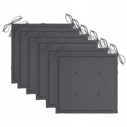 Sulankstomos sodo kėdės, 6 vnt., su pagalvėlėmis,