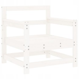 Sodo foteliai su pagalvėlėmis, 2 vnt, baltos, pušies masyvo