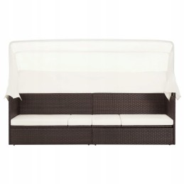 Sodo sofa su stogeliu, polirotango, ruda!