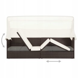 Sodo sofa su stogeliu, polirotango, ruda!