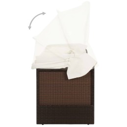 Sodo sofa su stogeliu, polirotango, ruda!