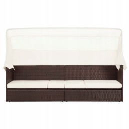 Sodo sofa su stogeliu, polirotango, ruda!