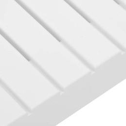 Vidaxl 4 dalių sodo sofos komplektas, pagalvėlės, plastikinis, baltas