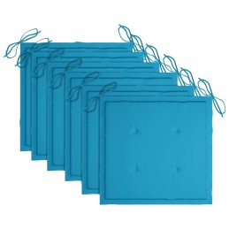 Sulankstomos sodo kėdės, 6 vnt., pagalvėlės, virvelės