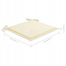 Sulankstomos sodo kėdės, 6 vnt., pagalvėlės, virvelės