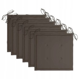 Sulankstomos sodo kėdės, 6 vnt., pagalvėlės, virvelės